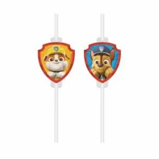 Papirnate slamke s ukrasima Chasea i Rubblea iz Paw Patrol Rescue Heroes kolekcije. Savršen detalj za dječje rođendane i tematske zabave Psića u ophodnji.