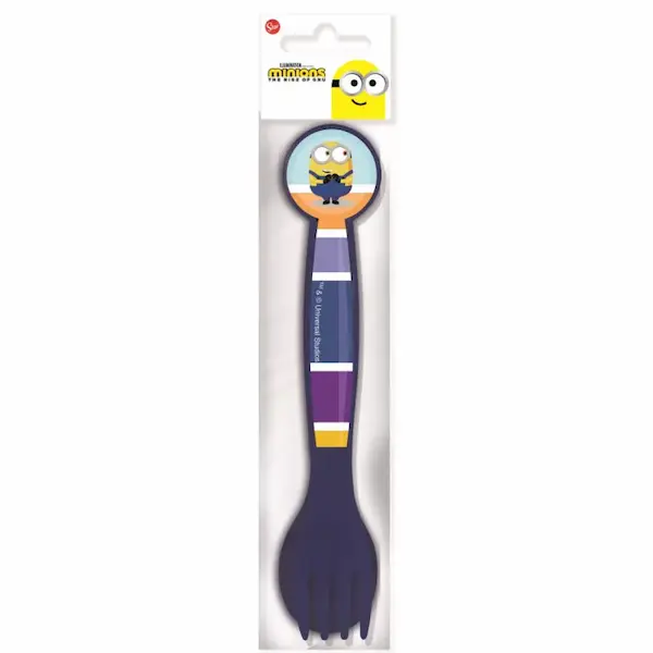 Malci (Minions) pribor za jelo s prepoznatljivim Minions motivom. Veseli dodatak dječjem obroku i Minions tematskom rođendanu.